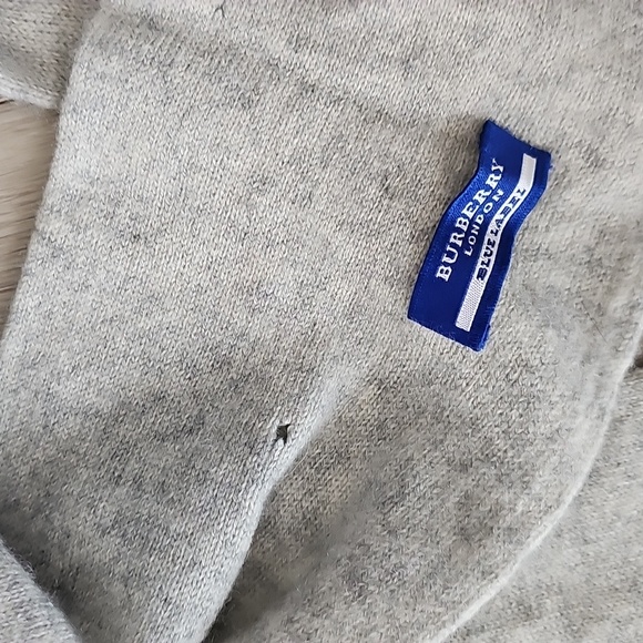 Burberry Blue Label 6' Cashmere Scarf With Tassels *Multiple Holes - Read - Picture 8 of 13